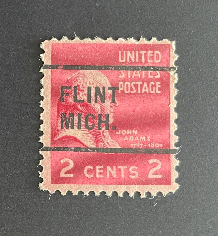 Flint, Michigan Type 255 Precancel - 2 cents Prexie U.S. #806 - MI - Image 1 of 1