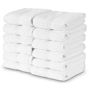 Washcloths Towels 100% Cotton 13x13 inch Face Fingertip Towel for Bath and Ki... - Picture 1 of 9