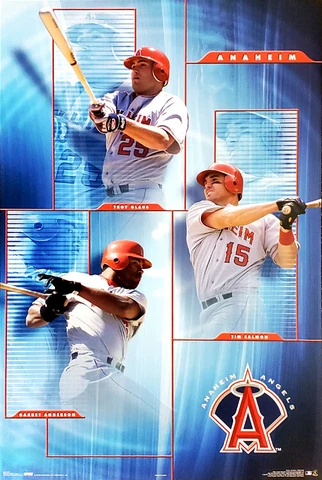 Anaheim Angels 2002 SUPERSTARS 22x34 POSTER Garrett Anderson, Tim Salmon, Glaus Cover
