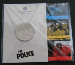 2023 The Police UK £5 BU Moneda Real Como Nuevo Paquete Sellado en Stock - Imagen 1 de 3