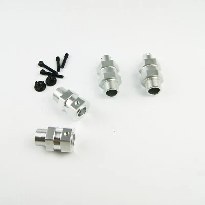 Silver Wheel Axle Hub Extender for HPI Rovan Baja 5B 5T 5SC KM Smart Clipless - Image 1 of 2