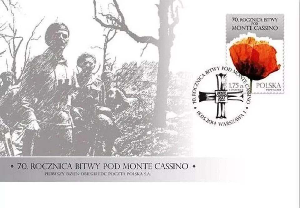 FDC - 70th Anniversary of Monte Cassino Battle - 2014 - Image 1 of 1