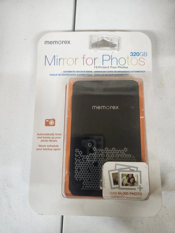 Memorex Mirror For Photos Back Up 320 Gb NEW - Image 1 of 2