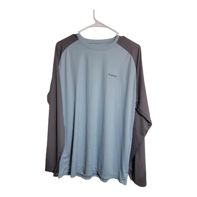 Simms Shirt Men L Multicolor Tech Tarpon UPF Fly Fishing Logo Gorpcore Hunting  - Image 1 of 4