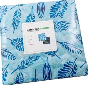 Benartex Bali Tropica Retreat Batik Schicht Kuchen 10" Quadrate Stoff Quilten - Bild 1 von 2