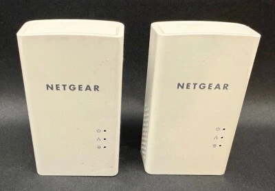 Set of 2 Netgear Powerline PL1000 Network Extenders 1000Mbps Wired Ethernet Port - Image 1 of 3