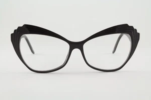Authentic Andy Wolf 5065 col. a 54mm Black Cat Eye Frames Glasses Austria - Picture 1 of 6