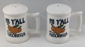Vintage Hi Y'all from Georgia Salt and Pepper Shakers New - Picture 1 of 4