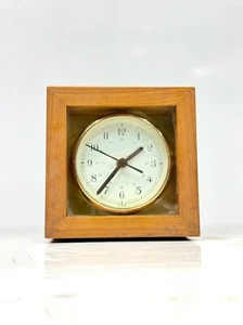Antico Cronometro Nave Nautica | Orologio da Scrivania Quarzo Legno | Arredamento Marittimo - Foto 1 di 10
