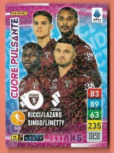 PANINI CALCIATORI ADRENALYN 2023 TITANS T167 Karol Linetty / Samuele Ricci / Val - Foto 1 di 1