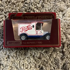 Vtg Matchbox Models of Yesteryear Pepsi-Cola Y-12 1912 Model T Ford Truck w/ Box - Picture 1 of 3