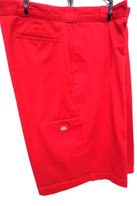 DICKIES RED DENIUM BERMUDA SHORTS Cell Phone pocket on leg.,Waist 41"Inseam 12" - Picture 1 of 7