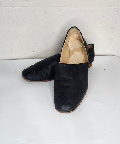 CLARKS Clark's Pure Tone Nubuck Nero Pelle Ballerine Tacchi Donna Taglia 9 5