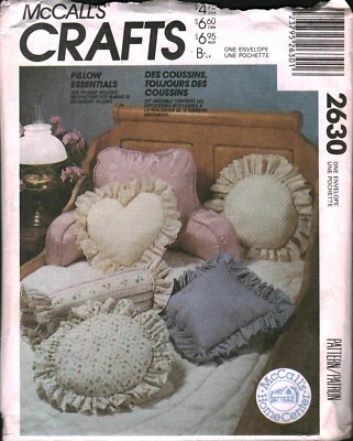 2630 复古 McCalls 图案工艺品家居装饰枕头圆形方形 — 第 1/2 张图片