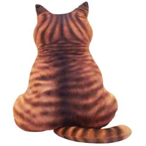 Cat Shaped Sofa Back Pillow Cushion Kitty Lovers Lumbar Comfort Support & Decor - Picture 1 of 1