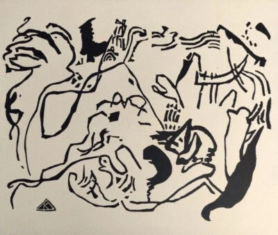 Wassily KANDINSKY Grabado en madera original "Día del Juicio", 1976 Foto 1 de 4