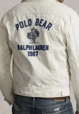 Chaqueta de Camionero Polo Ralph Lauren Country Bear Bordada Para Hombre Talla M Nueva con Etiquetas Foto 1 de 4