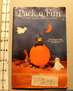REVISTA PACK-O-FUN de colección Halloween octubre 1968 por Scrap-Craft - Imagen 1 de 4
