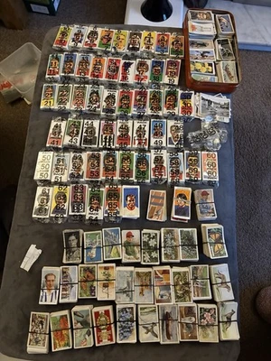 52packs of Sun Sealed Soccer Cards 3 Vintage Books and 1000s of Old Tobaco Card - Image 1 of 3