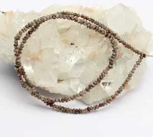 Rohdiamant Chain Cord Precious Red Noble Raw Diamond Sparkling 42 Carat - Picture 1 of 4
