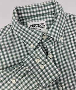 Mountain Khakis Shirt Mens M Davidson Stretch Oxford Checkered Classic Fit  - Picture 1 of 9