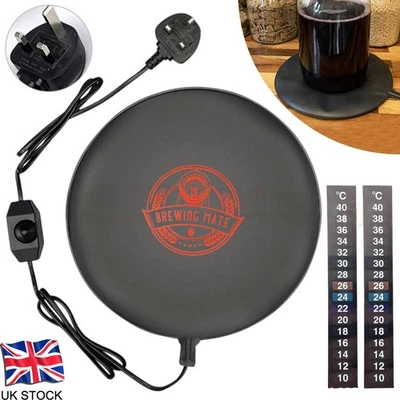 Brewing Mate Home Brew Heat Pad Mat Adjustable Power for Wine Beer Fermentation