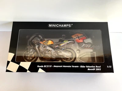 Minichamps 1:12 Honda RC211V - Equipo Repsol Honda - Valentino Rossi - MotoGP 2002 - Imagen 1 de 4