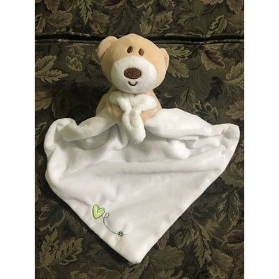Teddy Bear Plush Soother Security Blanket Soft Baby Toy Lovey - Image 1 of 4