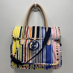 Juicy Couture Rainbow Stripe Tote with Crossbody - Picture 1 of 5