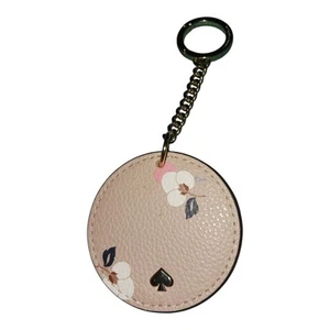 BRAND NEW KATE SPADE NEW YORK KEY CHAIN FOB PURSE CHARM LEATHER PINK, MULTI - Picture 1 of 2
