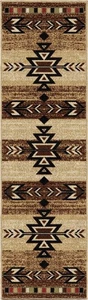 Rustic Lodge, Southwestern 2x8 Area Rug, 2'3"x7'7" Multi 7611 Antique - Picture 1 of 2