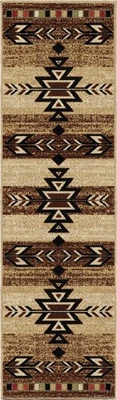 Rustic Lodge, Southwestern 2x8 Area Rug, 2'3"x7'7" Multi 7611 Antique - Image 1 of 2