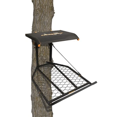 Muddy The Boss XL Hang On 1 Person Deer Hunting Tree Stand, Extra Wide Platform - Image 1 of 4