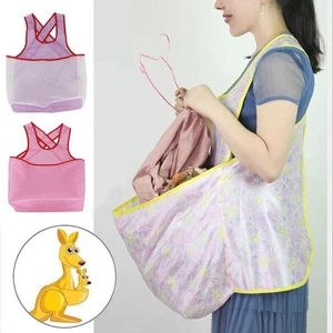 Portable Oxford Cloth Apron Clothes Drying Apron Large Pocketbalcony Home ~ - Foto 1 di 14