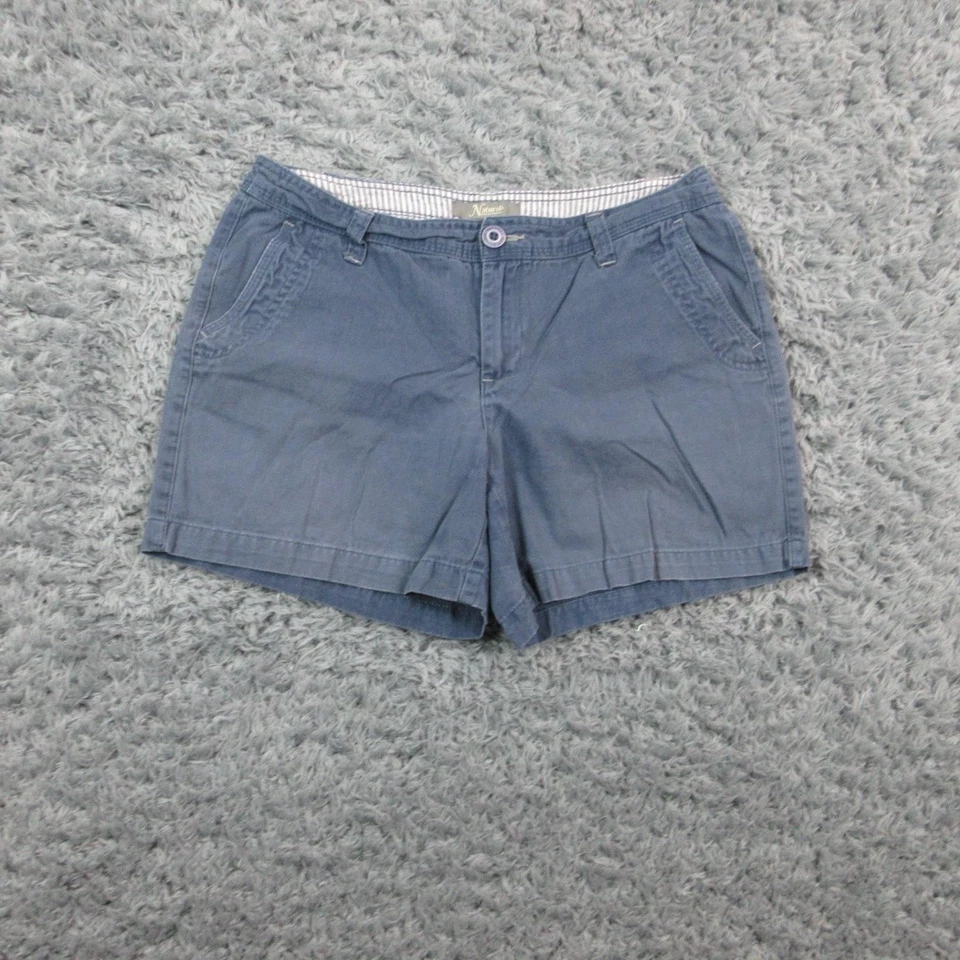 Natural Reflections Shorts Womens 6 Blue 100% Cotton Casual Chino Pockets 30x4.5 - Image 1 of 4