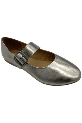 Sapatilhas femininas de couro Mary Jane Kaity Pewter Miz Mooz - Imagem 1 de 3