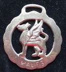Vintage Horse Brass Medallion-Wales