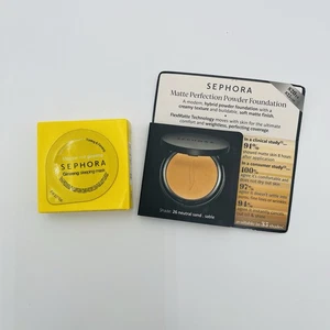 Sephora Matte Perfection Foundation 26 Neutral Sand Sable Sample & Ginseng Mask - Picture 1 of 3