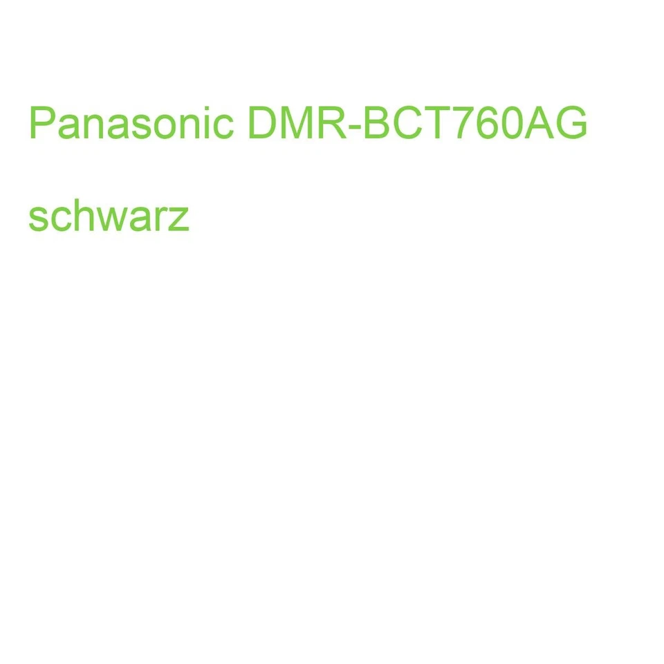 Panasonic DMR-BCT760AG schwarz (5025232929269)