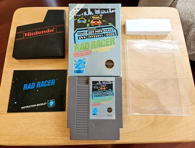 NES (CIB) - Rad Racer - 完整任天堂游戏、盒、手册、套筒、泡沫 + 盒 — 第 1/4 张图片