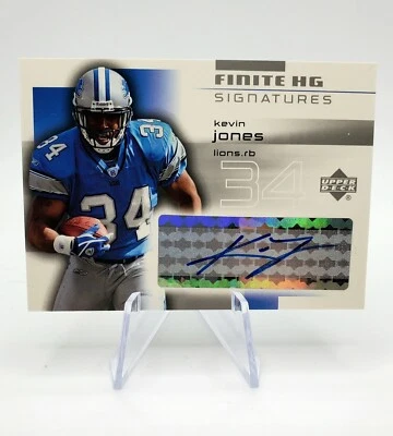 2004 FS-KJ Upper Deck Finite HG Signatures Kevin Jones Detroit Lions Auto - Image 1 of 2