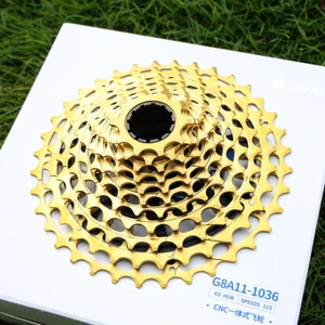 Cycling Bicycle Cassette 10-36T 11 speed Mountain Bike Freewheel Gold For XD - Picture 1 of 7