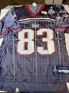 Wes Welker New England Patriots Reebok Mens Football Jersey Medium Super Bowl - Picture 1 of 18