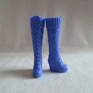 NEW Barbie Holiday Doll Purple High Wedge Tall Boots ~ Shoes ~ Winter Wonderland - Picture 1 of 2