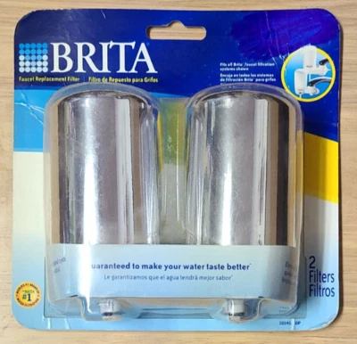 Brita Chrome Faucet Replacement Filter 19861  fits FF-100 and OPFF-100 - Image 1 of 4