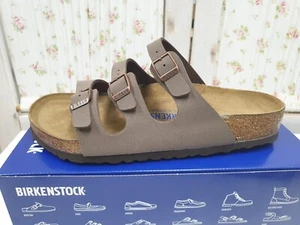 Birkenstock Florida BS Mocca Birko Flor Slide Sandals 100% Authentic - Picture 1 of 9