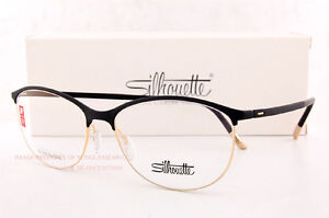 New Silhouette Eyeglass Frames URBAN FUSION FULLRIM 1574 6050 Black/Gold Size 53