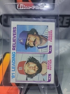 1982 Topps Baseball #168 81 Leading Relievers (Bruce Sutter / Rollie Fingers) - Picture 1 of 2