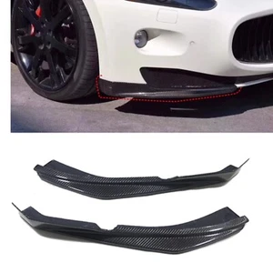2x Front Bumper Side Splitter Lip For Maserati Gran Turismo GT GTS GC 2008-14 co - Picture 1 of 8