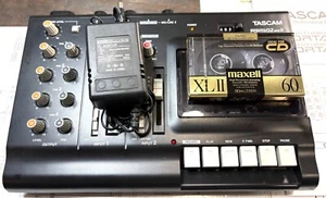 Black Tascam Porta 02 Mk II Analog 4 Track Cassette Recorder - Picture 1 of 13